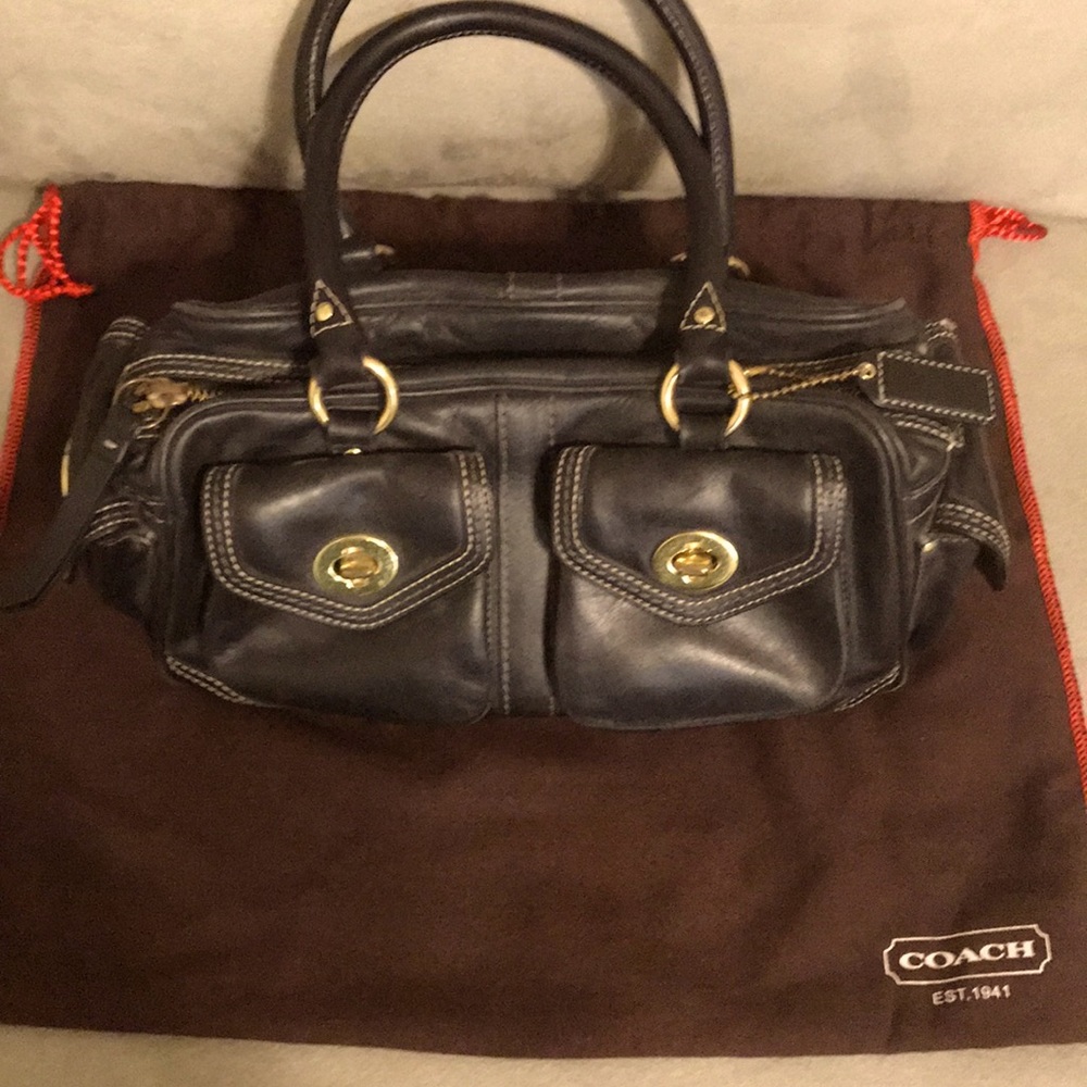 Coach purse with coach duster bag